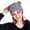 Light Grey, variant on Women Winter Beanie Devil Horns Cat Ear Crochet Braided Knit Ski Wool Cap Hat