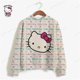 thumbnail image 3 of Sudadera con capucha fina y elegante de HELLO KITTY Harajuku para mujer, estilo coreano, holgada, estilo urbano, con dibujos animados, tallas S a 3XL, 3 of 5