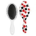 thumbnail image 2 of Football Print Paddle Brush - Smoothing Hair Styling Tool with Ergonomic Handle, No-Pull Design, 2 of 5