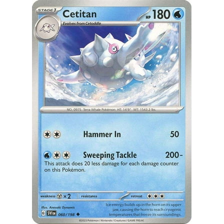 Pokemon Scarlet & Violet Base Set Uncommon Cetitan #60