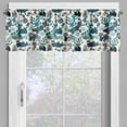 thumbnail image 2 of Ambesonne Underwater Valance Pack of 2, Marine Life Abstract Art, 42"X18", Petrol Blue Ivory, 2 of 5