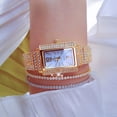 thumbnail image 2 of BS New Beautiful Square Dial Full Diamond Light Luxury Women's Watch Quartz Watch Fashion, 2 of 7