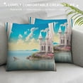 thumbnail image 3 of Chilfamy Magic Realism Pillow Covers for Couch Sofa Indoor Outdoor Throw Pillow Cover Short Plush Square Design 1PC 20x20in, 3 of 5