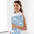 thumbnail image 6 of Light Blue Waves Pattern 3 Ring Hardcover Binders 1.5in Round Rings for Letter-Size Folder Paper Organizer Pockets for Office Student Recipe, 6 of 9