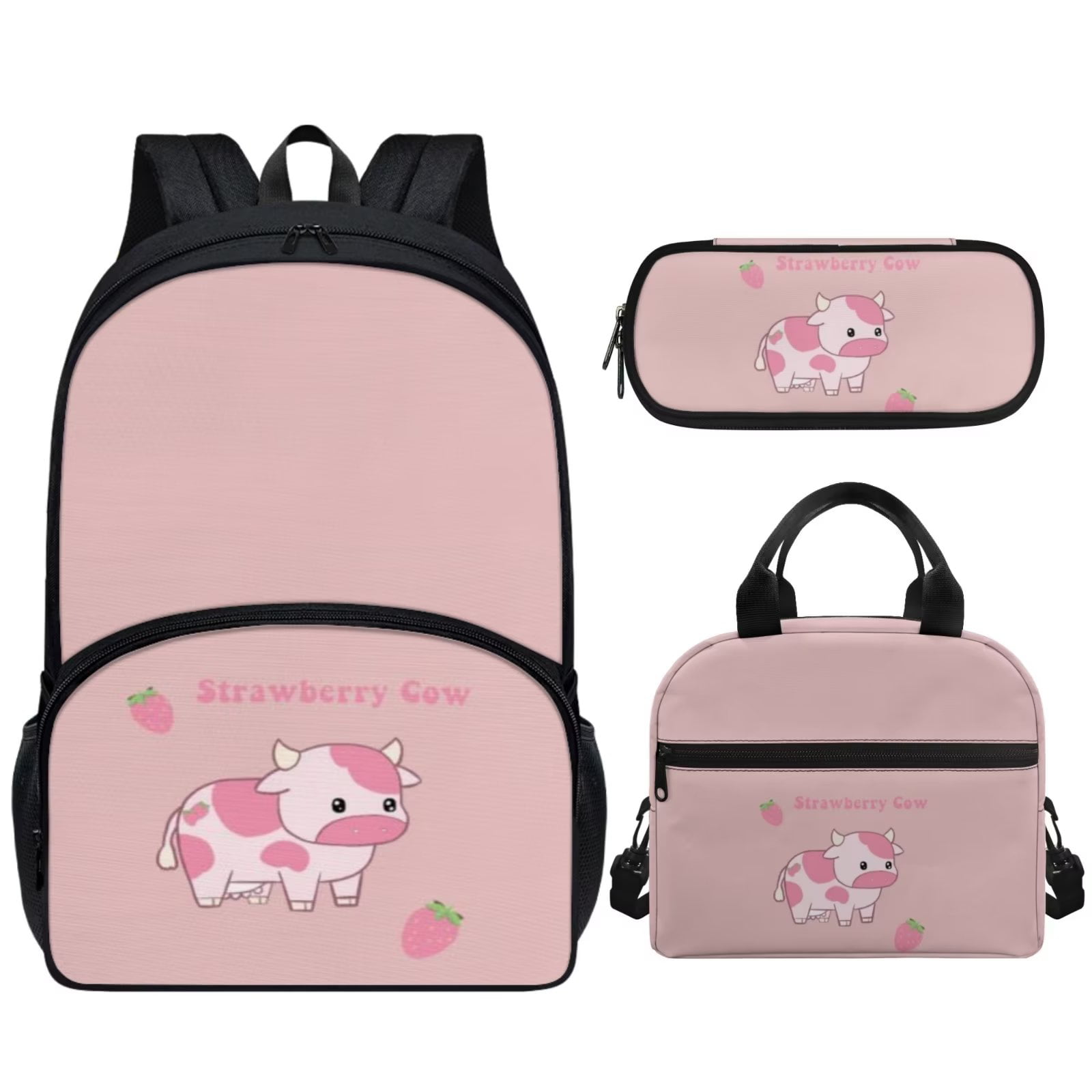 3 In 1 Dino Themed 17 Inch Backpack With Lunch Bag & Pencil Case