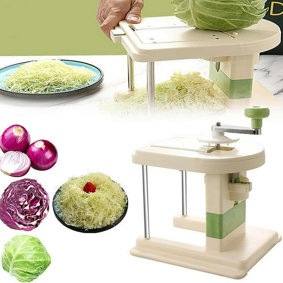 Exclusive Offers,Kitchen Utensils & Gadgets,Multi-functional Cabbage Chopper with Interchangeable Blades - Rotary Household Cabbage Cutter for Efficient Vegetable Preparation, MIANHT