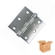 thumbnail image 1 of Bisagra Cuadrada Cabeza Plana Acero Cromo Mate 3x3 20 Pzs Santul 6942, 1 of 6