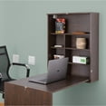 thumbnail image 3 of Wall Mount Laptop Fold-out Desk with Shelves, 3 of 6