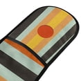 thumbnail image 4 of Yayeee Double Oven Mitt Kitchen Heat Resistant Baking 35" x7" Quilted Glove, Stripes and Circle, 4 of 6