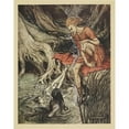 thumbnail image 2 of Arthur Rackham 20x24 Black Ornate Framed Double Matted Museum Art Print Titled: The Rhine's Pure-Gleaming Children Told Me of Their Sorrow (1910), 2 of 5