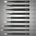 thumbnail image 4 of Precision Anti-Static Stainless Steel 9 in 1 Tweezers Kit Set For Electronics/Jewelry-Making/Laboratory Work/Hobbies, 4 of 8