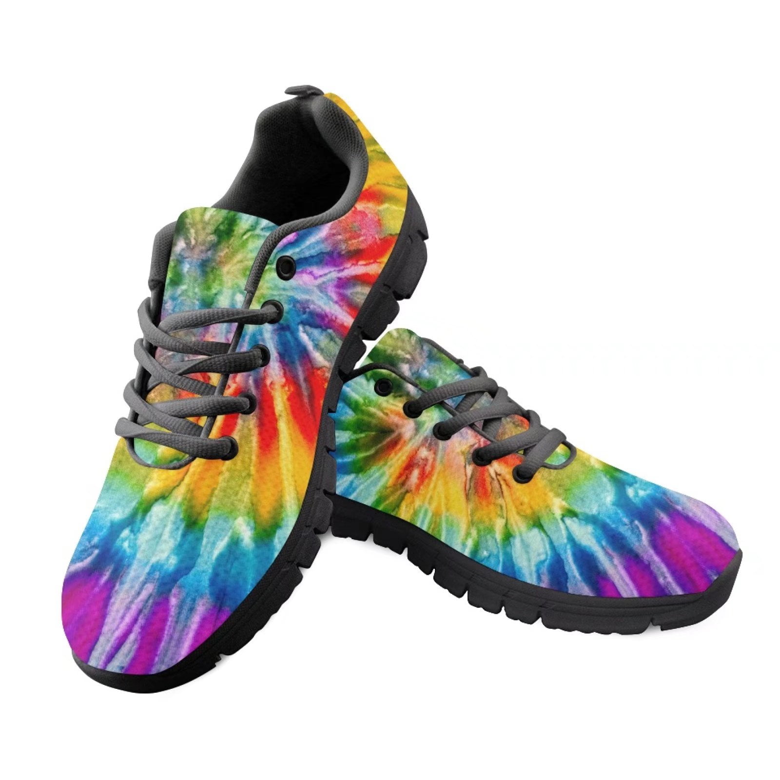 rainbow tie dye nike shoes