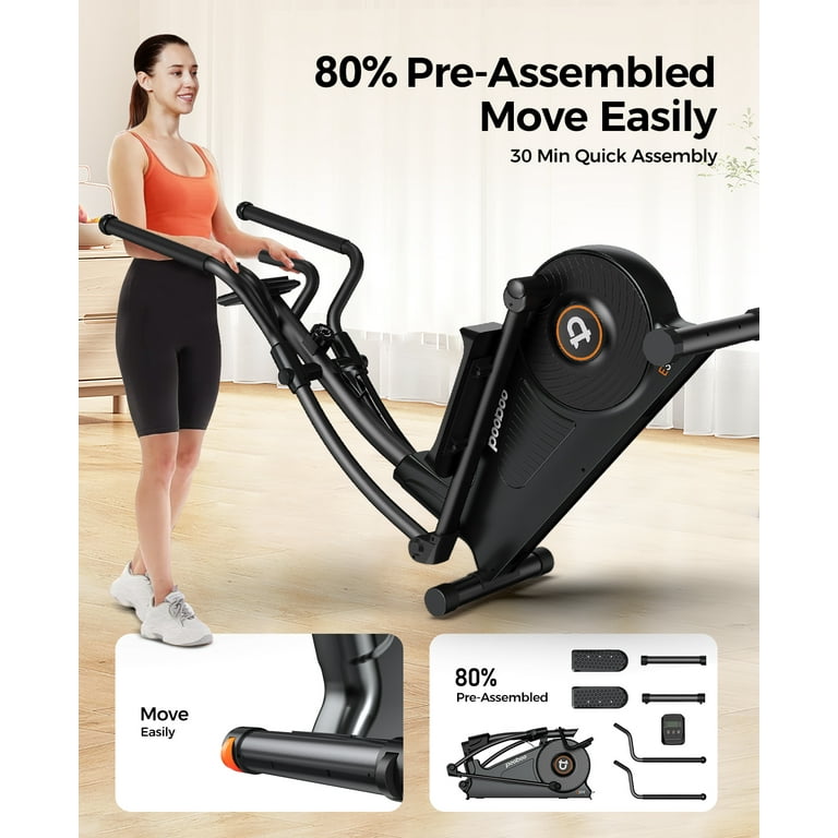 Elliptical Machine for Home Use Elliptical Exercise Machine Silent Magnetic Elliptical Training Machines LCD Monitor