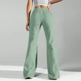 thumbnail image 5 of WULMLEO Wide Leg Sweatpants Women Casual Flare Pants with Pockets Straight Leg Y2k Baggy Sweatpants Fall Fleece Sweat Pants Mint Green L, 5 of 9