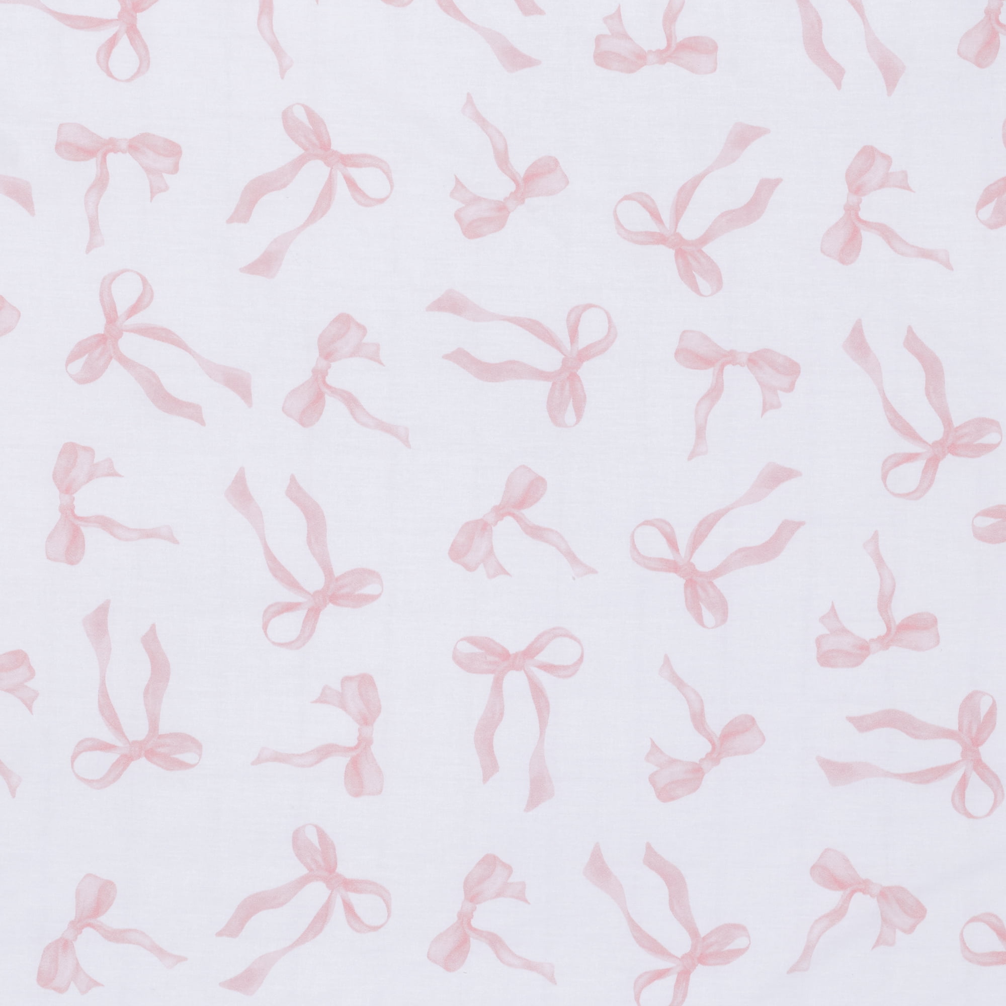 Lambs & Ivy Coquette Bows Aesthetic Pink Cotton Baby Fitted Crib/Toddler Sheet