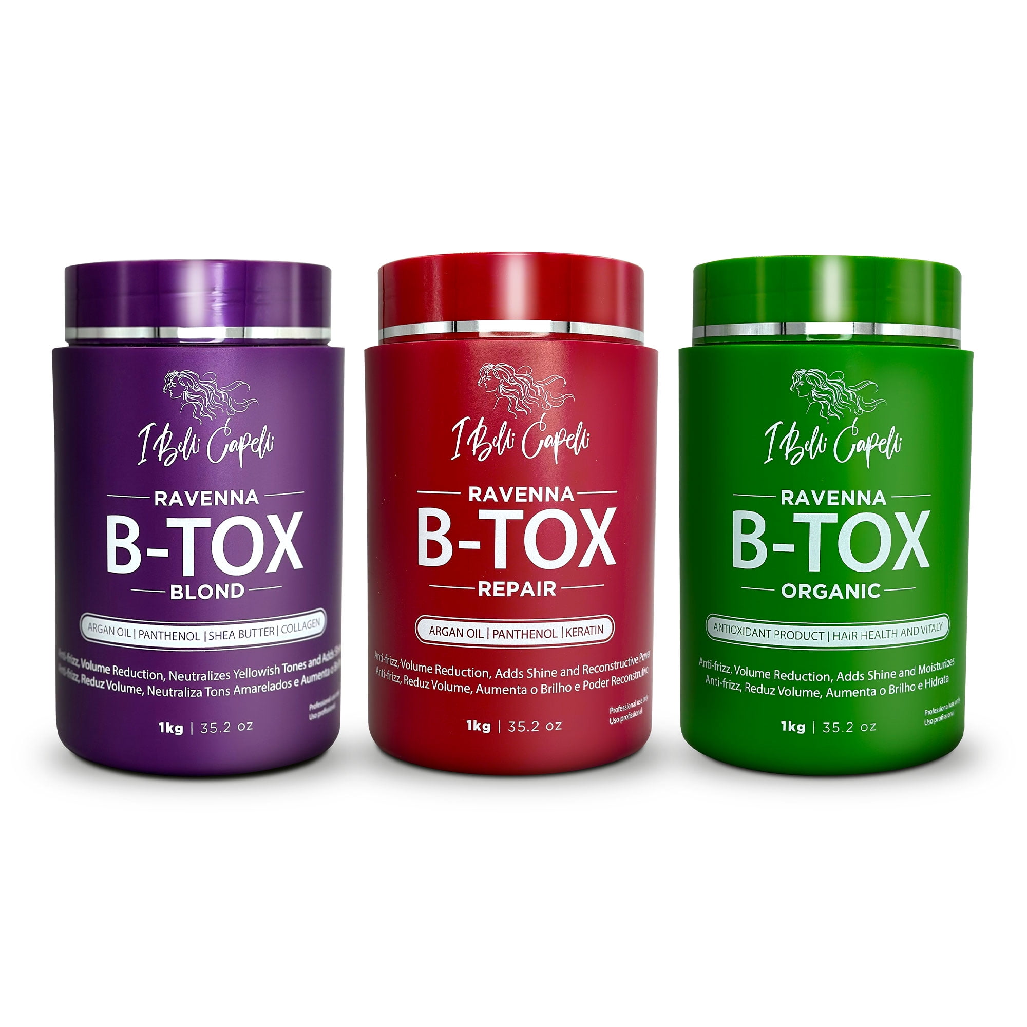 Kit I Belli Capelli Ravenna B-tox Blond Mask Hair Rejuvenation