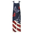 thumbnail image 3 of Hvot&aat Independence Day Jumpsuits for Women Loose Fit Sleeveless Spaghetti Strap Romper 4th Of July Printed Graphic Trousers, 3 of 4