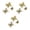 Gold, variant on JeashCHAT 9 Pcs 3 Sizes Glitter Christmas Tree Butterfly Ornaments, Christmas Tree Decorations Hollow Butterflies with Clips, Wedding Xmas Holiday Party Decor