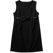 Mad Style by True Jackson - Girls' Jumper Dress with Patent Bow Belt