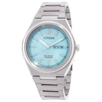 Citizen Zenshin Eco-Drive Turquoise Dial Men's Watch AW0130-85M