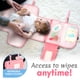 thumbnail image 4 of Cambiador de pañales portátil Kopi Baby, impermeable, rosa, 4 of 7