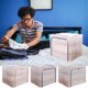 thumbnail image 1 of Fiudx Caja de Almacenamiento con Marco de Acero Transparente, Organizador de Malla de Nailon de Gran Capacidad, Diseño de Cremallera Resistente, Plegable y Ahorra Espacio, Ideal para Armario, Dormito, 1 of 1