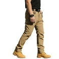 thumbnail image 4 of ASDFVBKG Men's Tactical Pants Trendy Water Resistant Active Ripstop Stretch Pants with Multi-Pockets Cargo Loose Fit Lightweight Solid Color Pant Brown XL, 4 of 9