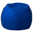 thumbnail image 2 of BizChair Small Solid Royal Blue Refillable Bean Bag Chair for Kids and Teens, 2 of 10
