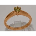 thumbnail image 4 of LBG British Made 10k Rose Gold Natural Peridot Womens Anniversary Ring - 33 size options - Size 6, 4 of 7