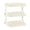 White, variant on Multi-Layer Dish & Prep Tray Storage Rack, Foldable Food Prep Storage Rack for Cabinet, Vegetable Plate Display Rack Organizer Dish
