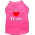 thumbnail image 5 of Pet Dog  Cat Shirt Screen Printed, "I Love Texas", 5 of 9