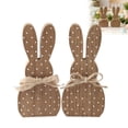 thumbnail image 2 of YWIYIUD 1PC Easter Rabbit Table Decorations Wooden Rabbit Spring Tiered Tray Decorations Farmhouse Rustic Table Centerpiece for Easter Home Spring Garden Party Tabletop Decor 7inch, 2 of 8