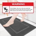 thumbnail image 5 of Cotton Paradise 100% Cotton Bath Mats for Bathroom Floor Set of 2 Pack, 20x34 Soft Absorbent Washable Quick Dry Tub Bathmat, Gray, 5 of 7