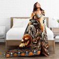thumbnail image 3 of Verolix Decorative Throw Blanket 40 x 50 Inches, Soft Flannel Fleece Lightweight Cozy Blanket for Sofa, Bed and Living Room, 3 of 5