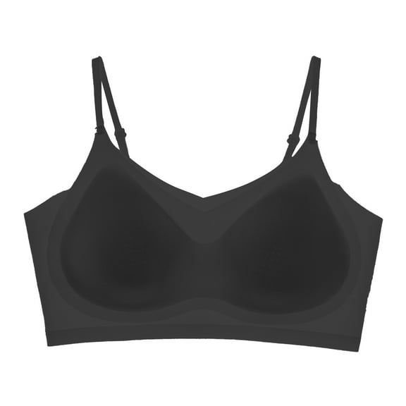 Bras for Women Seamless NoUnderwire The New Ice Silk Beautiful Back The Thin Suspender With Fixed Cup And Upper Support Is Soft And Skin Friendly And Feels Comfortable.