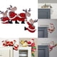 thumbnail image 4 of Christmas Door Frame Decoration Santa Claus Wooden Ornament Elk Xmas Decor, 4 of 5