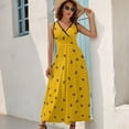 thumbnail image 6 of Honeycomb Sleeveless Dress beach dresses Dress woman summer dresses women women's fashion dresses, 6 of 6