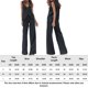thumbnail image 2 of Atuendos Informales Trajes casuales Mujeres Sueltas Conjuntos de dos piezas Conjuntos Algodón Con cuello en v Desplazamiento Ocio Kuymtek para Mujer Negro T XL, 2 of 9