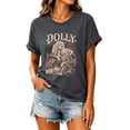 thumbnail image 3 of Women's Dolly Shirts Vintage Dolly Country Music Legend Graphic Tee, Unisex Crewneck Short Sleeve Loose Fit Casual Retro T‑Shirt Tops for Women, 3 of 5