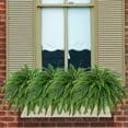thumbnail image 6 of Artificial  Fern Bush Set of 2 Large Faux Plants for Indoor Outdoor Decor, 45 Inch Realistic Greenery with 55 Branches Each, 6 of 6