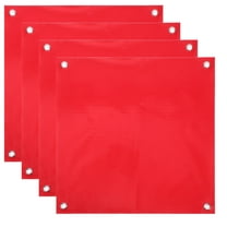 FESTFENDS Warning Flags Red Pvc 4Pcs