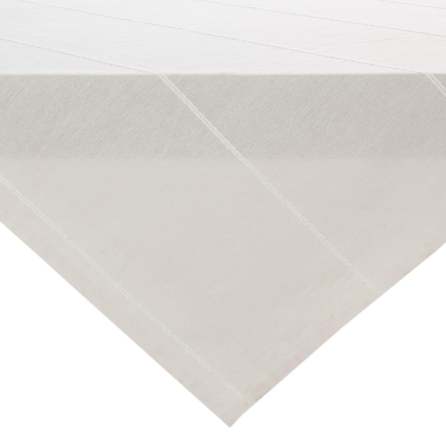 Better Homes & Gardens Stripe Tablecloth 70" Round - Beige - 100% Cotton, 100% Cotton, 70" R