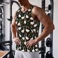 thumbnail image 5 of Pofeuu funny Goose Print Men's Workout Tank Tops Sleeveless Muscle Gym Shirt Quick Dry -Large, 5 of 7