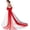 Red, variant on Detachable Bow for Dress, Long Tulle Tail Satin Bow Accessory for Wedding Dress Prom Bridal Gown
