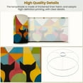 thumbnail image 4 of Linen Drum Lampshades Mid Century Black Cat Retro Atomic Starburst Modern Abstract Geometric 13"x13"x10" Light Shade for Table Lamps Drum Lamp Shades Lampshade Replacement Assembly Required, 4 of 8