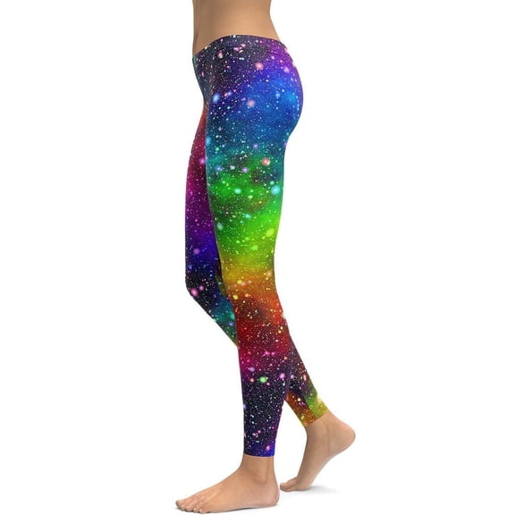 Colorful Universe Leggings Size: XS for Women | FIERCEPULSE