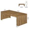 thumbnail image 2 of Finmind 70.86-Inch Rectangular Dining Table for 6-8, Farmhouse Wooden Kitchen Table, 2 of 5