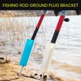 thumbnail image 2 of Fishing Rod Holder Sharp Tip Rotatable High Strength Hold Fishing Rod Metal Fishing Rod Turret Ground Insert Outdoor Fishing, 2 of 7