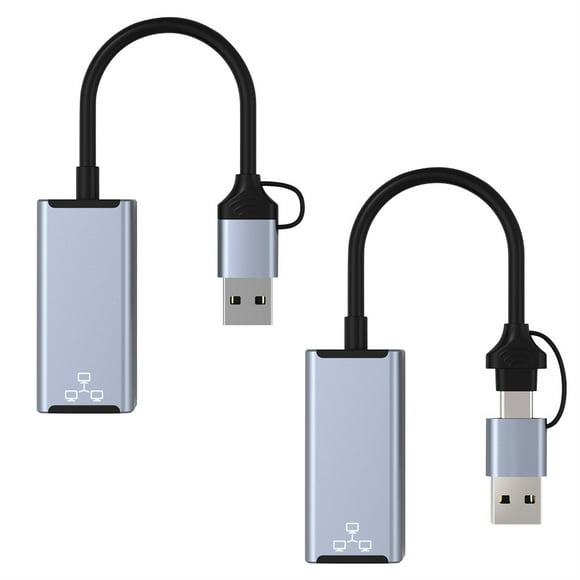 RJ45 Adaptateur LAN Ethernet Petit Convertisseur Appareil Accessoire d'Ordinateur Carte Réseau 100/1000Mb Équipement Rallonge de Câble Accessoires 1000M