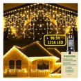 thumbnail image 1 of Luces navideñas Knonew, 99 pies, 1216 LED, decoración exterior, 1 of 8